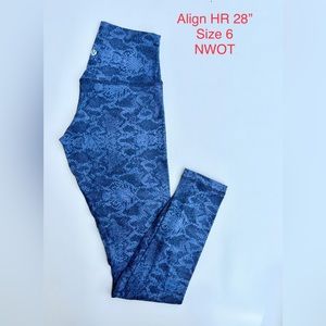 Lululemon align HR 28” size 6